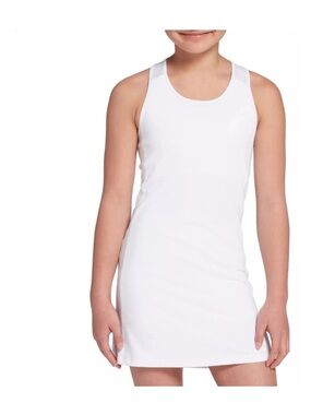 NWOT Prince White Little Girls Racerback Tank Athletic Sports Dress & Shorts